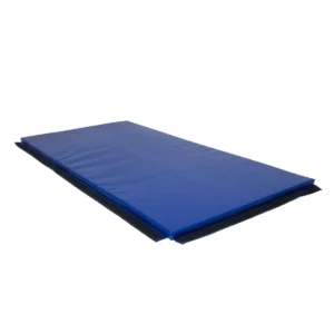 A single Lightweight Linking Gym Mat in blue with hook-and-loop fastening edges, designed to connect seamlessly with other mats.