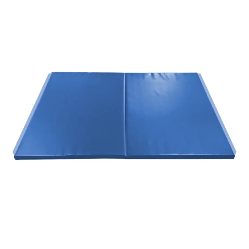 Open double-panel Panelite Gym Mat with anti-slip base and lightweight polyethylene foam interior