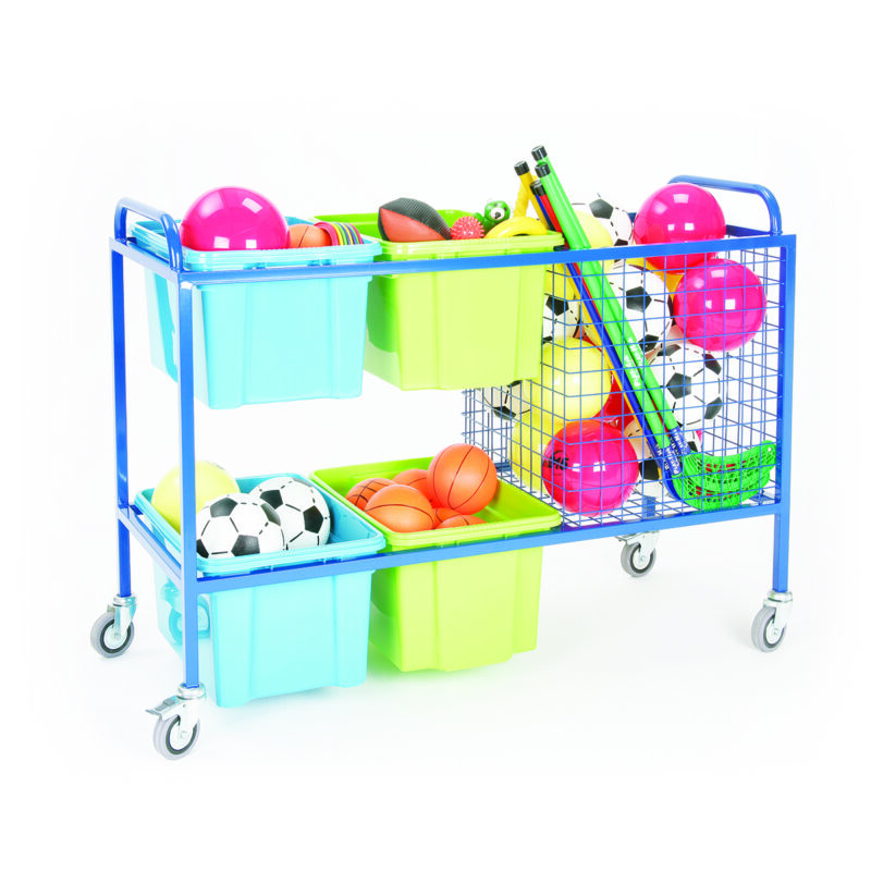 Large equipment storage trolley
