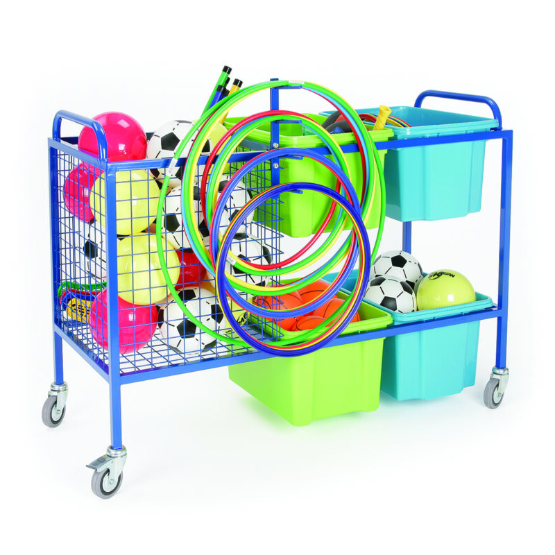 Large equipment storage trolley