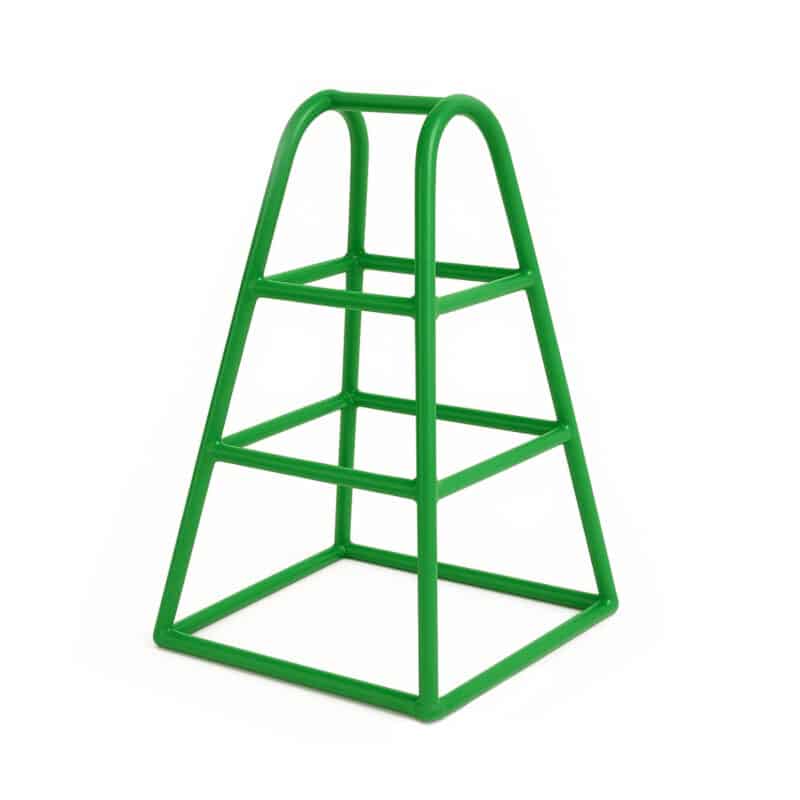 NUR022 Medium Green Junior Play Trestle on a white background